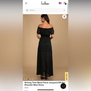 Lulus black maxi dress